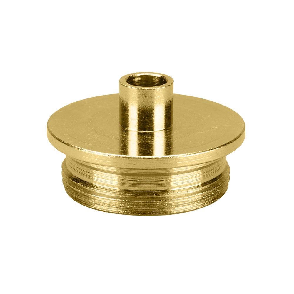 Brass Router Template Guide with Lock Nut ID 9/32" , OD 3/8" (42036) - (MLCS 9047)