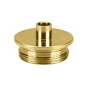 Brass Router Template Guide with Lock Nut ID 9/32" , OD 3/8" (42036) - (MLCS 9047)