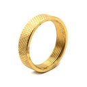 Brass Router Template Guide with Lock Nut ID 9/32" , OD 3/8" (42036) - (MLCS 9047)
