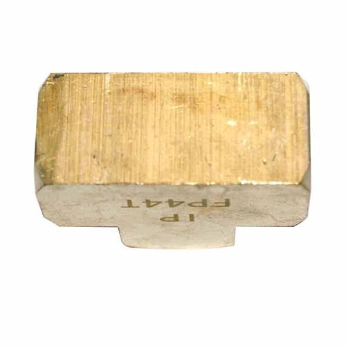1/4" FPT Brass Tee - 1 inlet - 2 Outlets - 100 Pack Bulk - W04