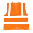 High Visibility Safety Vest with Reflective Stripes, Large, Orange
