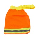 Neck Shield / Shade - High Visibility ORANGE Color with Reflective Tape