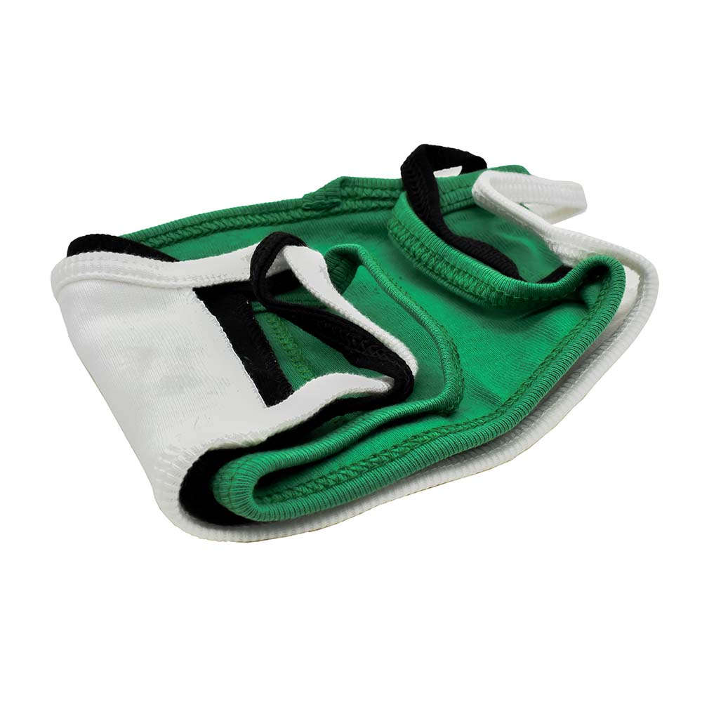 ASSORTED REUSABLE FACE MASKS (WHITE, BLACK, GREEN) 3/PACK