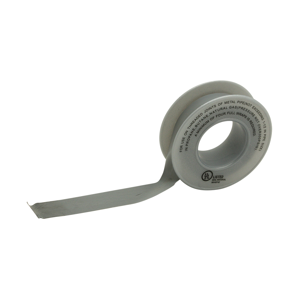 1/2" x 260" Gray Thread Sealing PTFE Stainless Steel Tape