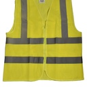 High Visibility Safety Vest with Reflective Stripes, X-Large, Neon Yellow 