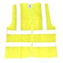 High Visibility Safety Vest with Reflective Stripes, Large, Neon Yellow 