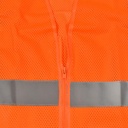 High Visibility Safety Vest with Reflective Stripes,  X-Large, Orange