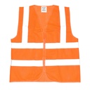 High Visibility Safety Vest with Reflective Stripes,  X-Large, Orange