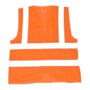 High Visibility Safety Vest with Reflective Stripes,  X-Large, Orange