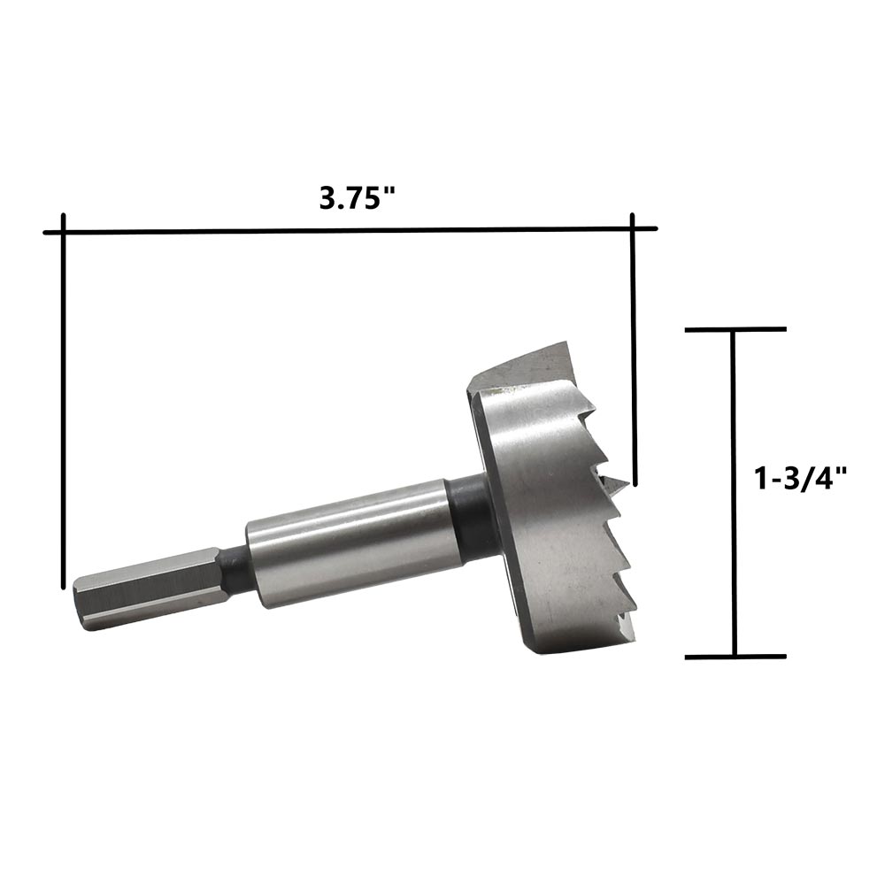 1-3/4"Forstner Bit, 3-5/8"OAL