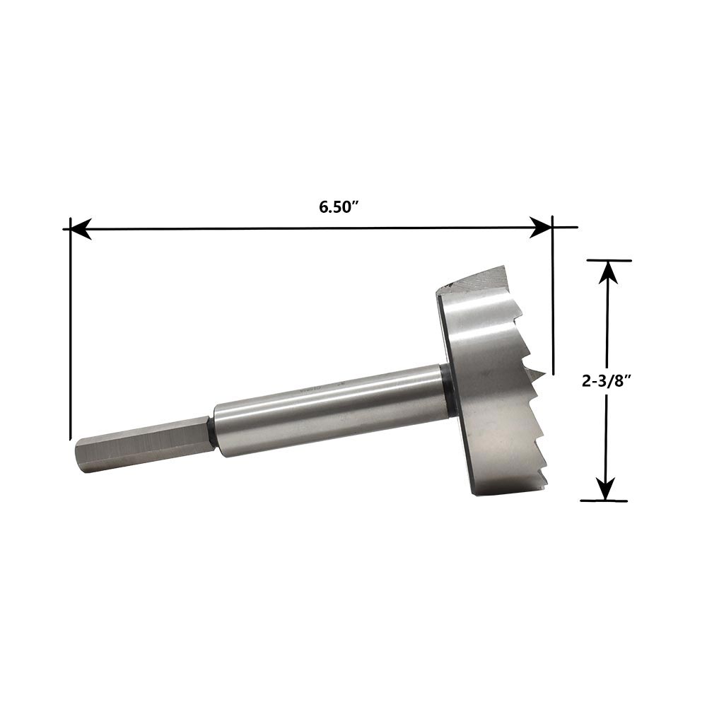 2-3/8" Forstner Bit, 6-3/8"OAL