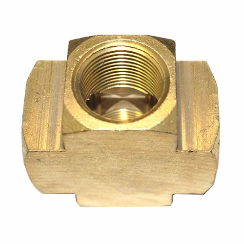 1/4" FPT Brass Cross - 1 inlet - 3 Outlets - Single Display Pack - W03