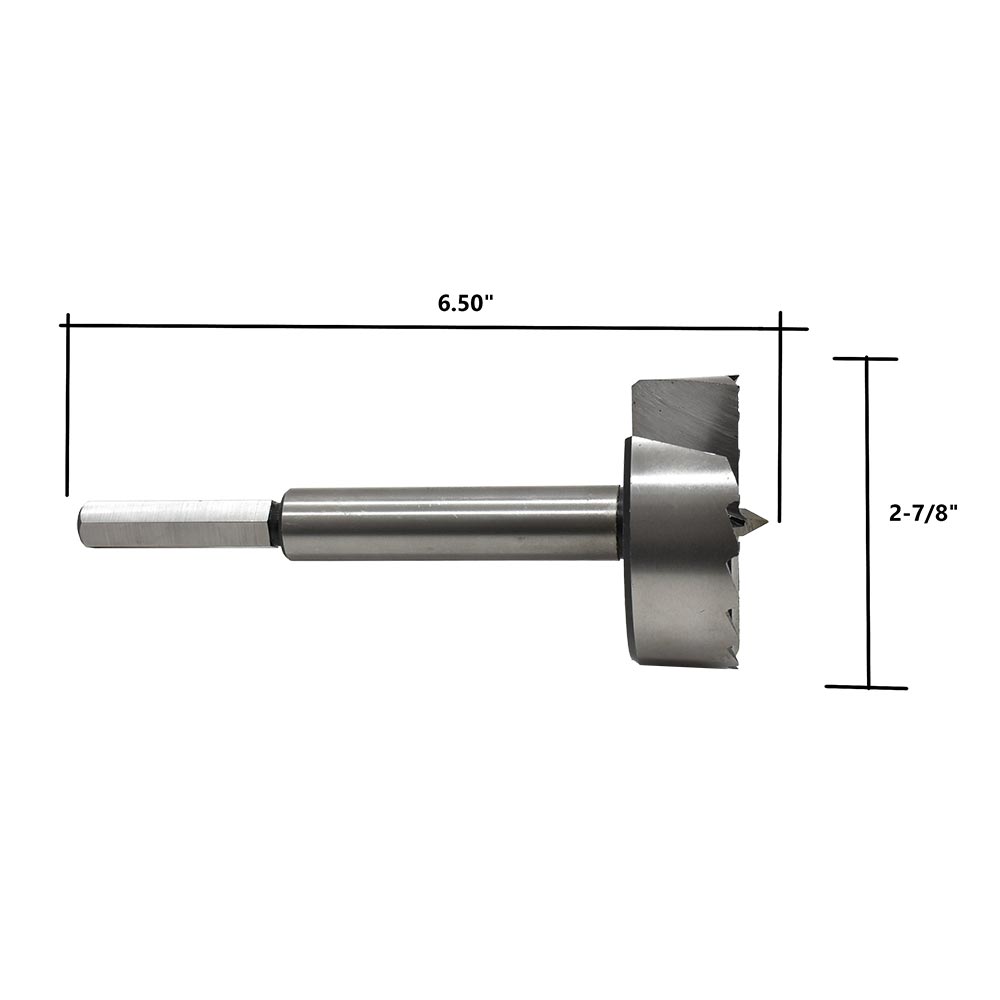 2-7/8" Forstner Bit, 6-3/8"OAL