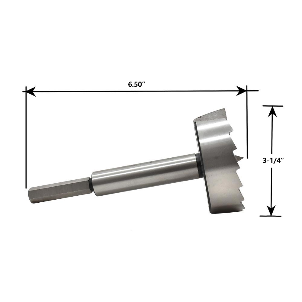 3-1/4"Forstner Bit, 6-3/8"OAL