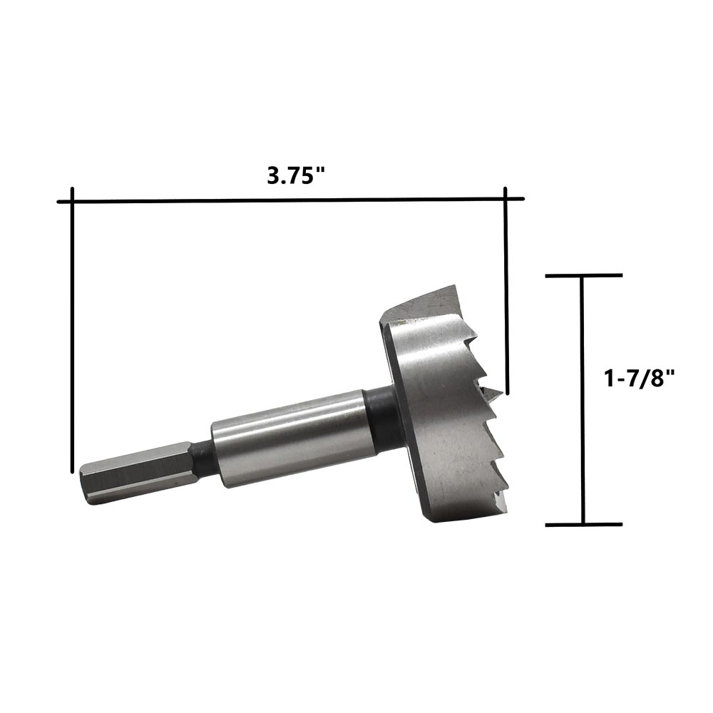 1-7/8" Forstner Bit, 3-5/8"OAL