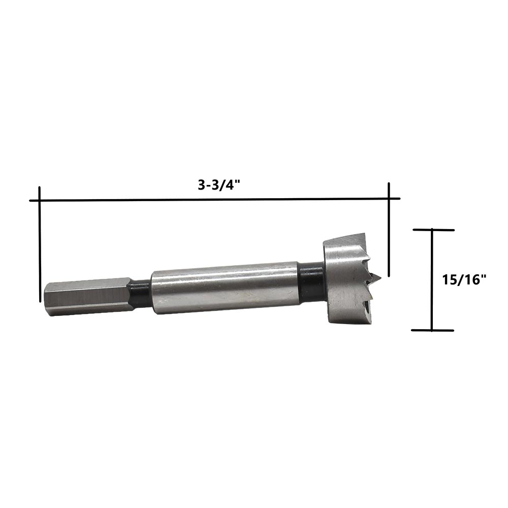 15/16" Forstner Bit, 3-5/8"OAL