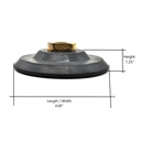 4" Backer Pad for Diamond Polishing, 5/8"x11 Threads (4PADADAPT)
