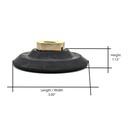 3" Backer Pad for Diamond Polishing, 5/8"x11 Threads (3PADADAPT)
