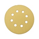 150 Grit 5" Diameter 8-Hole H&L Sanding Paper - 25/Pack (Ceramic Aluminum Oxide)