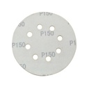 150 Grit 5" Diameter 8-Hole H&L Sanding Paper - 25/Pack (Ceramic Aluminum Oxide)