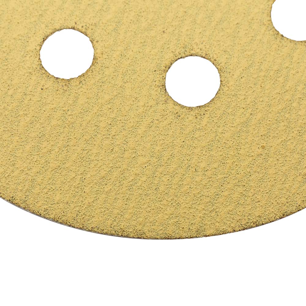 150 Grit 5" Diameter 8-Hole H&L Sanding Paper - 25/Pack (Ceramic Aluminum Oxide)