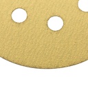 150 Grit 5" Diameter 8-Hole H&L Sanding Paper - 25/Pack (Ceramic Aluminum Oxide)