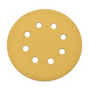 150 Grit 5" Diameter 8-Hole PSA Sanding Paper - 25/Pack (Ceramic Aluminum Oxide)