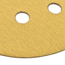 150 Grit 5" Diameter 8-Hole PSA Sanding Paper - 25/Pack (Ceramic Aluminum Oxide)