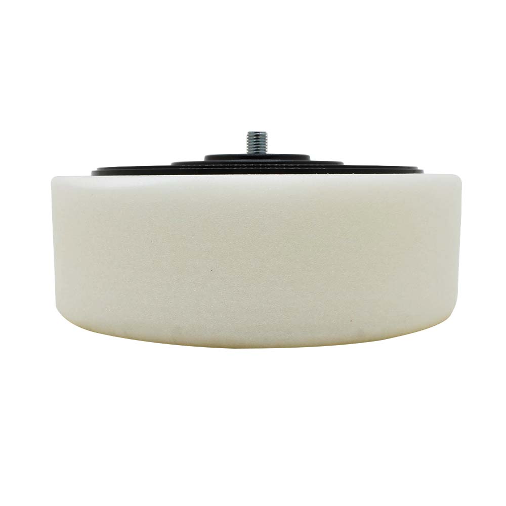 6" White Compounding Pad 5/16"-24 Male Thread replaces Porter Cable 54745
