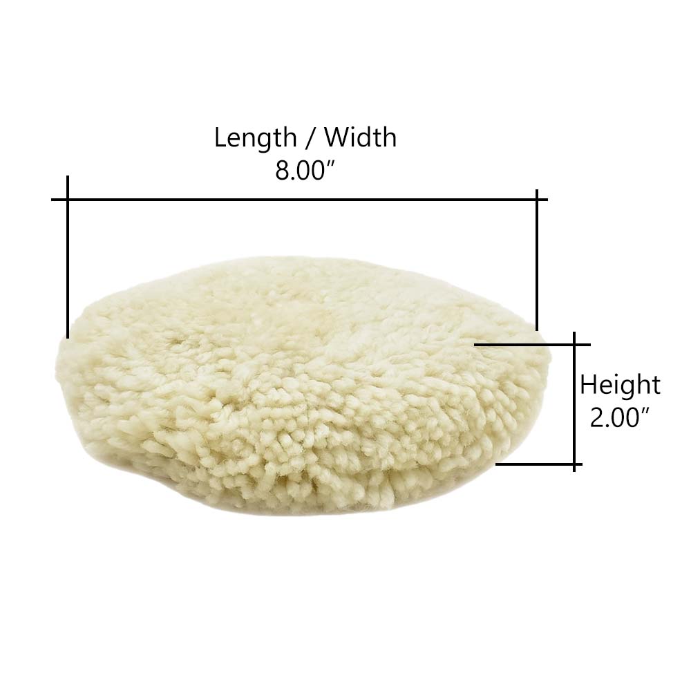 8" Wool Buffing Pad