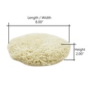 8" Wool Buffing Pad