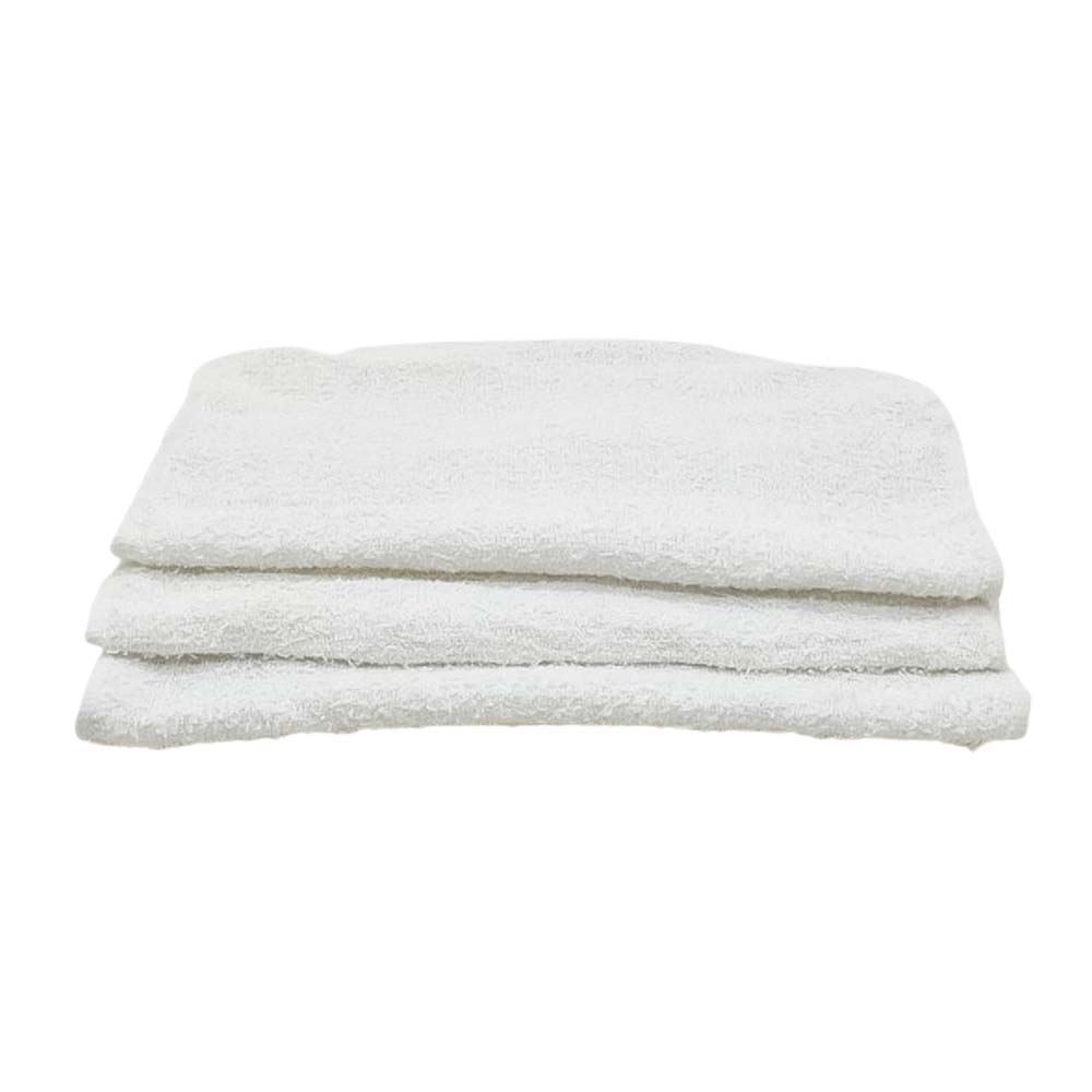White Terry Mop Towel -100% cotton 14" x 17" - 3pc/pk