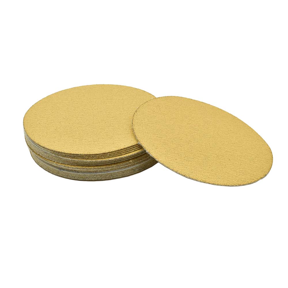 80 Grit 5" Diameter No-Hole H&L Sanding Paper - 25/Pack (Ceramic Aluminum Oxide)