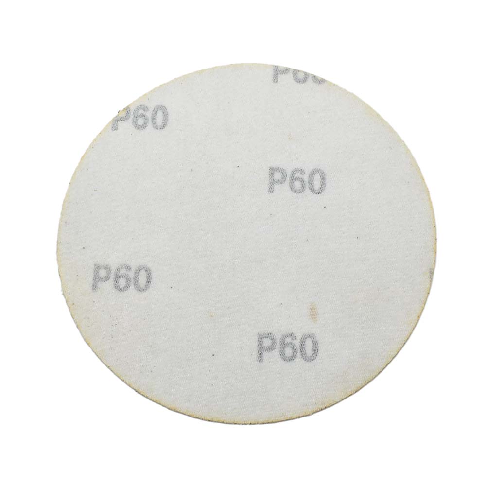 60 Grit 5" Diameter No-Hole H&L Sanding Paper - 25/Pack (Ceramic Aluminum Oxide)