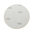 60 Grit 5" Diameter No-Hole H&L Sanding Paper - 25/Pack (Ceramic Aluminum Oxide)