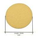 60 Grit 5" Diameter No-Hole H&L Sanding Paper - 25/Pack (Ceramic Aluminum Oxide)