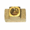 3/8" FPT Brass Tee - 1 inlet - 2 Outlets - Single Display Pack - W02