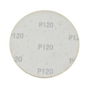 120 Grit 5" Diameter No-Hole H&L Sanding Paper - 25/Pack (Ceramic Aluminum Oxide)