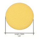 120 Grit 5" Diameter No-Hole H&L Sanding Paper - 25/Pack (Ceramic Aluminum Oxide)