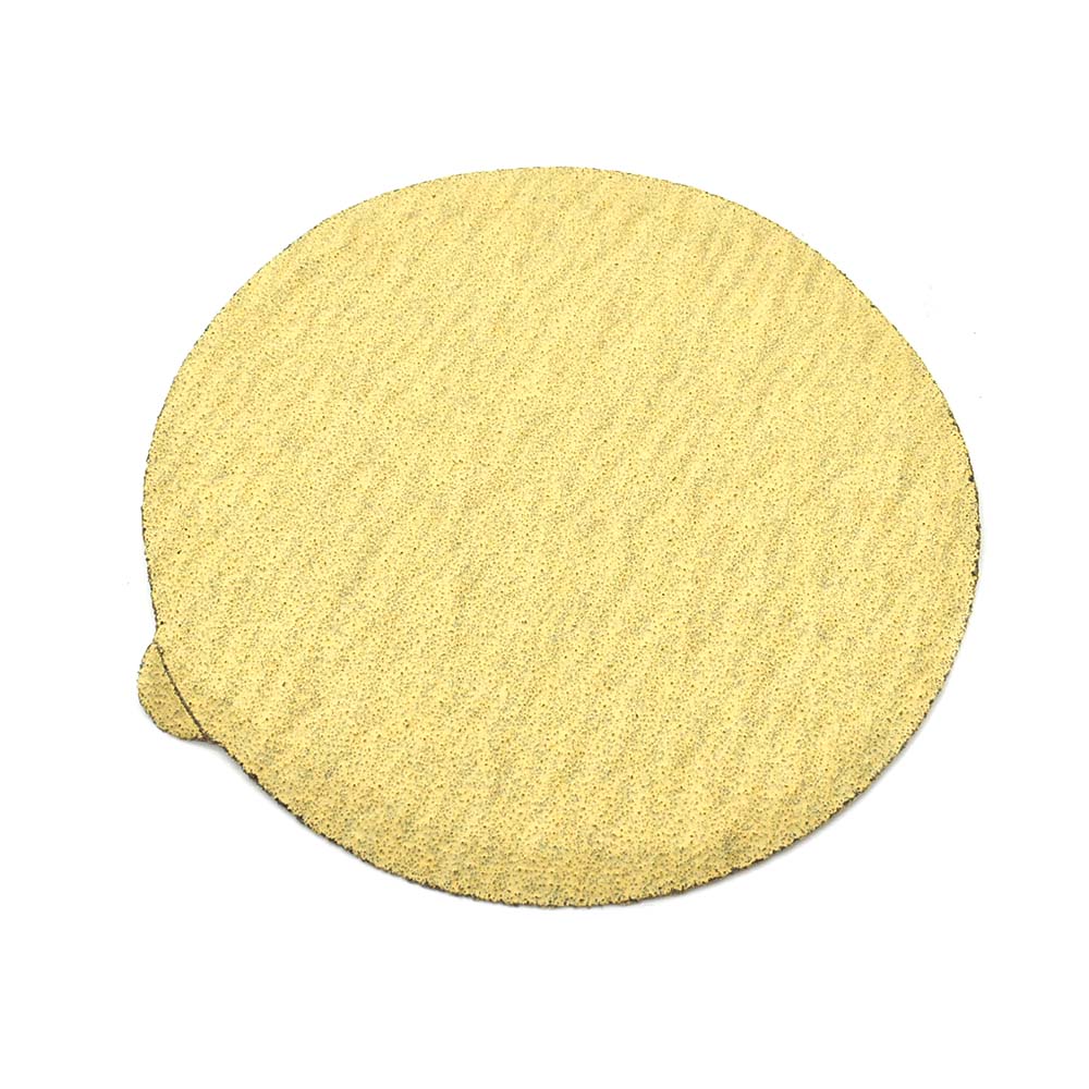 80 Grit 5" Diameter No-Hole PSA Sanding Paper - 25/Pack (Ceramic Aluminum Oxide)