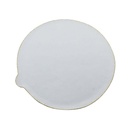 80 Grit 5" Diameter No-Hole PSA Sanding Paper - 25/Pack (Ceramic Aluminum Oxide)