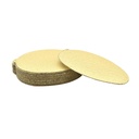 80 Grit 5" Diameter No-Hole PSA Sanding Paper - 25/Pack (Ceramic Aluminum Oxide)