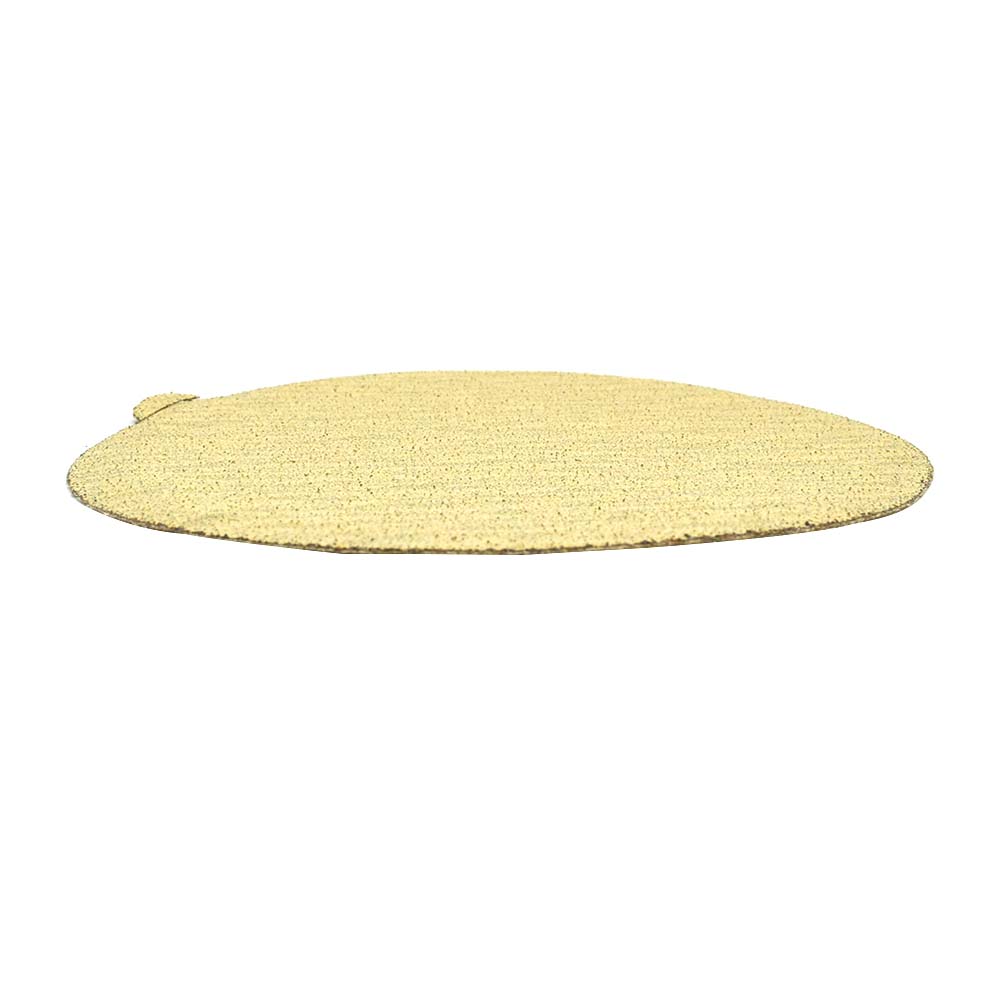 80 Grit 5" Diameter No-Hole PSA Sanding Paper - 25/Pack (Ceramic Aluminum Oxide)