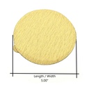 80 Grit 5" Diameter No-Hole PSA Sanding Paper - 25/Pack (Ceramic Aluminum Oxide)