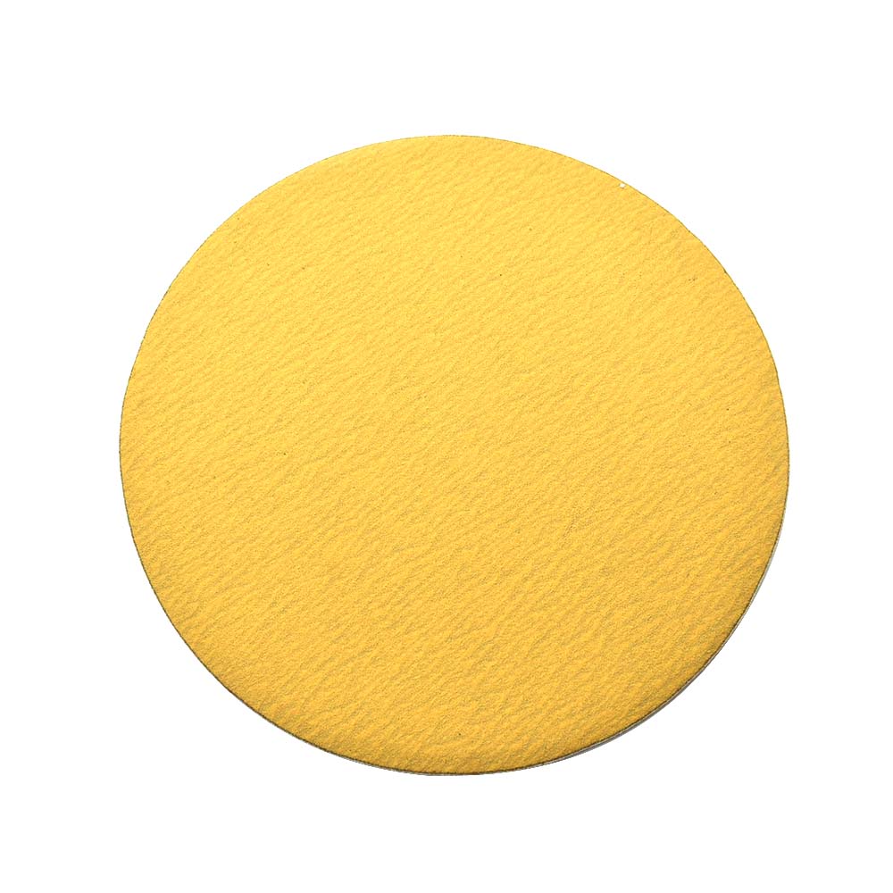 240 Grit 5" Diameter No-Hole PSA Sanding Paper - 25/Pack (Ceramic Aluminum Oxide)