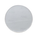 240 Grit 5" Diameter No-Hole PSA Sanding Paper - 25/Pack (Ceramic Aluminum Oxide)