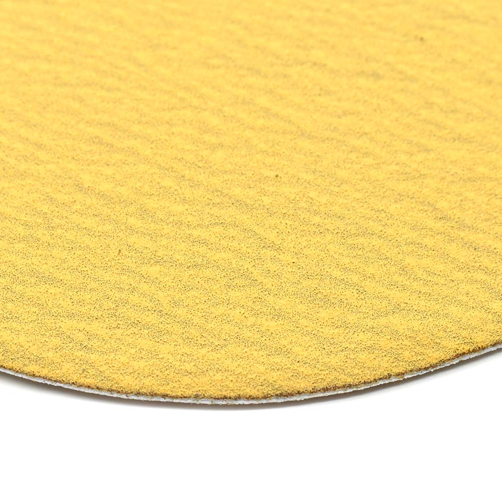 240 Grit 5" Diameter No-Hole PSA Sanding Paper - 25/Pack (Ceramic Aluminum Oxide)