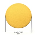 240 Grit 5" Diameter No-Hole PSA Sanding Paper - 25/Pack (Ceramic Aluminum Oxide)