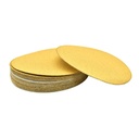 120 Grit 5" Diameter No-Hole PSA Sanding Paper - 25/Pack (Ceramic Aluminum Oxide)