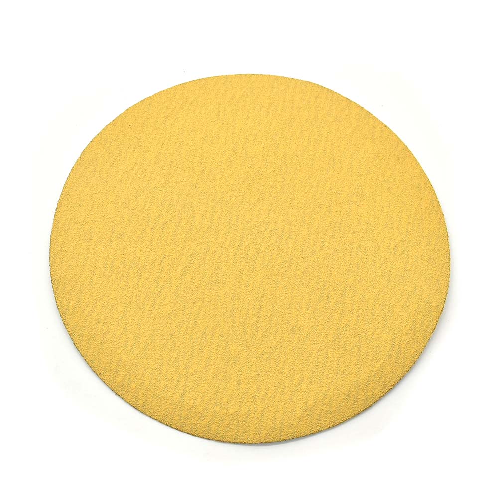 150 Grit 5" Diameter No-Hole PSA Sanding Paper - 25/Pack (Ceramic Aluminum Oxide)